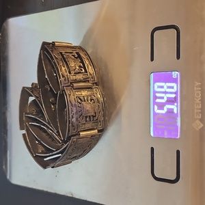 **SOLD** Sterling Silver Aztec/Mayan Storyteller Bracelet 925